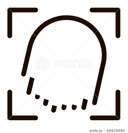Fingerprint Dactylogram Scanner Vector Sign Icon Fingerprint Dactylogram Scanner Vector Sign Icon 69820984