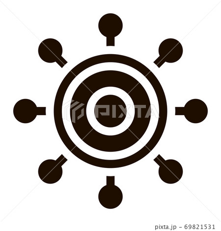 Danger Bacillus Bacteria Vector Icon Danger Bacillus Bacteria Vector Icon 69821531
