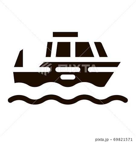 Public Transport Water Taxi Vector Icon 69821571