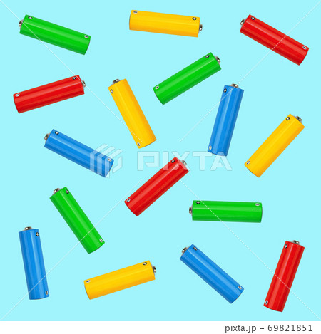 Pattern of multicolor alkaline AA batteries 69821851