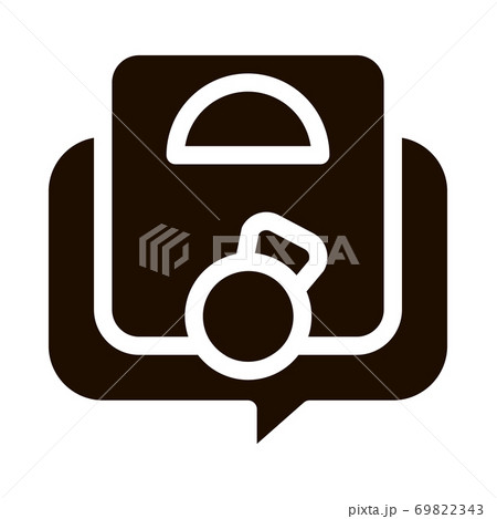 Weight Gane Symptomp Of Pregnancy Vector Sign Icon 69822343