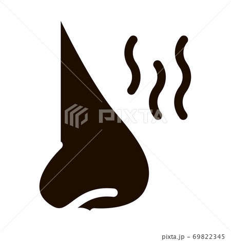 Increased Sense Of Smell Symptomp glyph icon 69822345