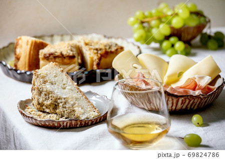 Appetizers with sicilian focaccia Appetizers with sicilian focaccia 69824786