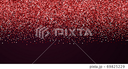 Red gold glitter luxury sparkling confetti. Scatte 69825229