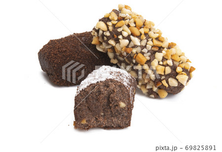 chocolate brownies isolated chocolate brownies isolated 69825891