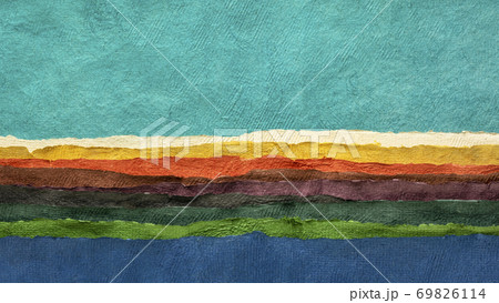 colorful abstract paper landscape colorful abstract paper landscape 69826114