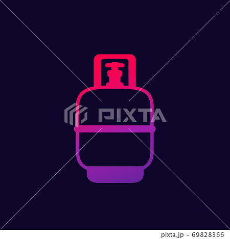 gas cylinder, LPG tank vector icon gas cylinder, LPG tank vector icon 69828366