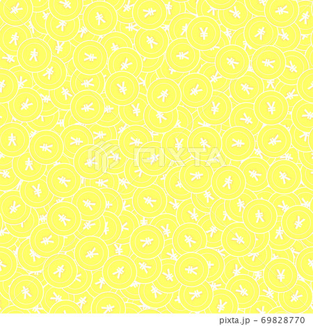 Chinese yuan gold coins seamless pattern. Immacula 69828770