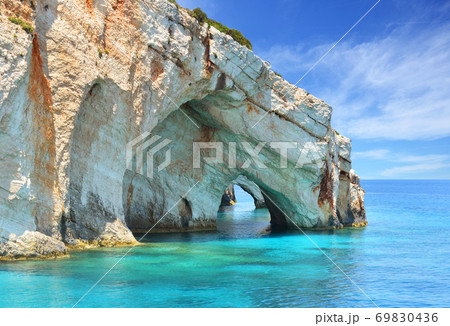 Blue caves on Zakynthos island - Greece 69830436
