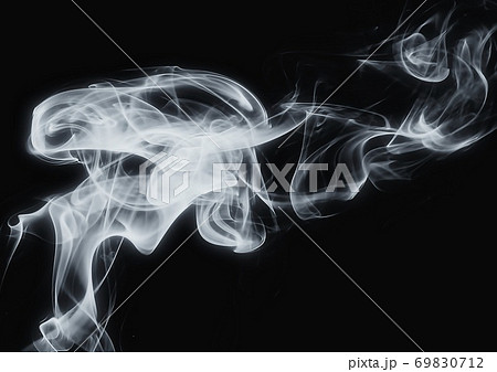 抽象的な煙のイラスト素材