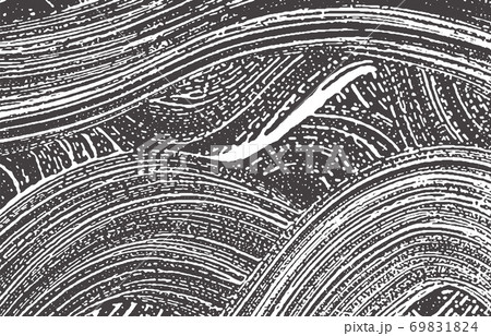 Grunge texture. Distress black grey rough trace. A 69831824