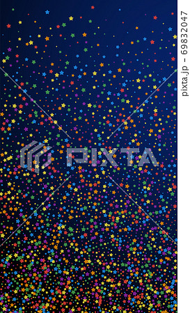 Festive enchanting confetti. Celebration stars. Ra 69832047