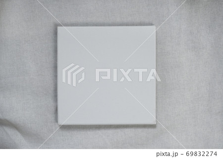 white rectangular canvas on fabric cotton texture background white rectangular canvas on fabric cotton texture background 69832274