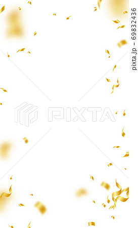 Streamers and confetti. Gold streamers tinsel and  69832436