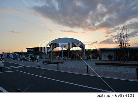 茨城県常陸太田市にある 道の駅ひたちおおた の写真素材