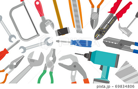 工具 電動工具 作業工具 ワークツールのイラスト素材