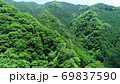 面河川深青の新緑(4K空撮切出し)、面河ブルーを求めて 69837590