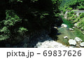 面河川深青の新緑(4K空撮切出し)、面河ブルーを求めて 69837626