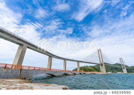 呼子大橋 佐賀県唐津市 加部島 呼子大橋線 の写真素材