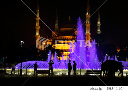 トルコイスタンブールブルーモスク前の噴水(トルコ旅行No.12) 69841104