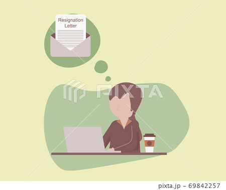 Feel like resigning while working vector Feel like resigning while working vector 69842257