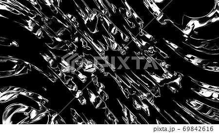 Computer generated the effect of flying water sprays. 3d rendering virtual background 69842616