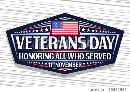 Vector logo for Veterans Day Vector logo for Veterans Day 69842995