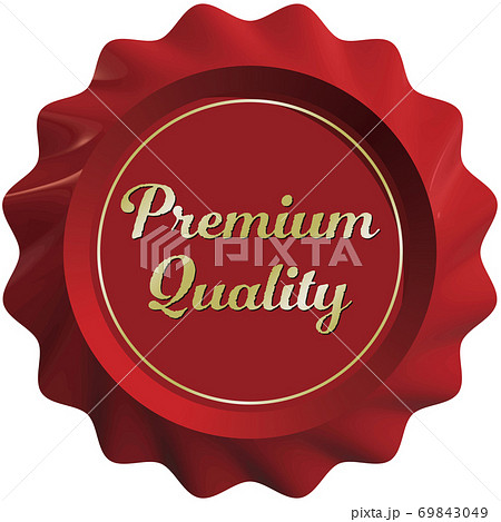 ベクター縁が波状のシーリングワックスa_PremiumQuality 69843049