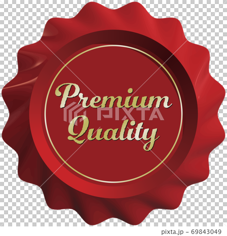 ベクター縁が波状のシーリングワックスa_PremiumQuality 69843049