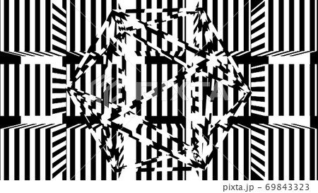 Black and white stripes. Computer generated abstract background, 3D render 69843323