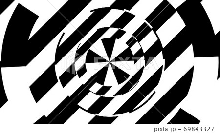 Black and white stripes. Computer generated abstract background, 3D render 69843327