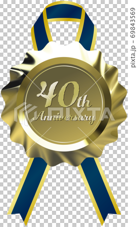 Anniversary with wavy sealing wax c ribbon Anniversary with wavy sealing wax c ribbon 69843569