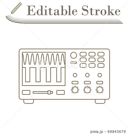 Oscilloscope Icon 69843679