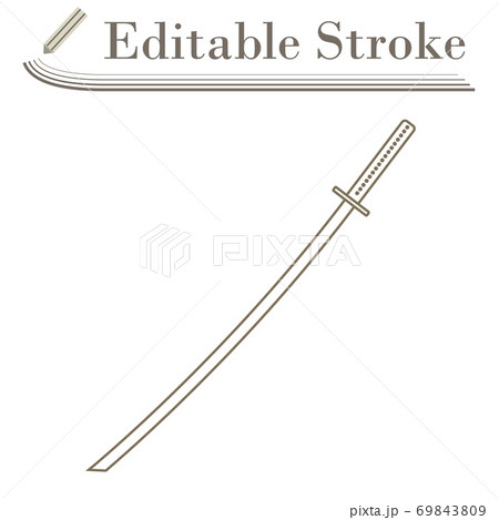 Japanese Sword Icon Japanese Sword Icon 69843809