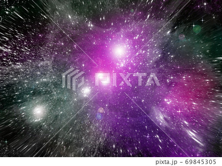 galaxy in a free space. 3D rendering galaxy in a free space. 3D rendering 69845305
