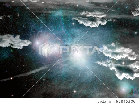 galaxy in a free space. 3D rendering 69845306