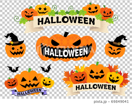 Halloween title set Halloween title set 69849041