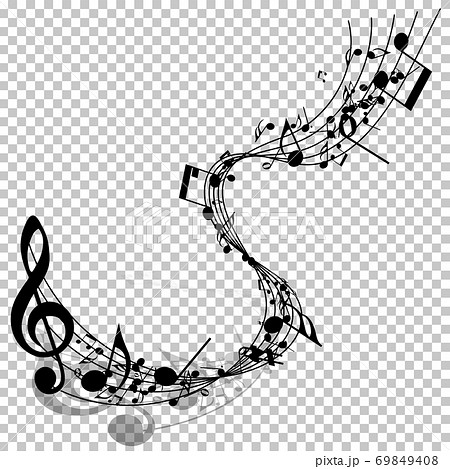 Musical note staff 69849408