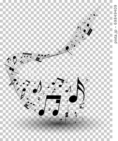 Musical note staff 69849409
