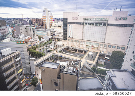 東武東上線 志木駅東口周辺の街並み 都市風景 東武東上線 志木駅東口周辺の街並み 都市風景 69850027