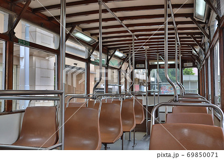 18 Sept 2020 the Empty Seats on Tram at hong kong tram 18 Sept 2020 the Empty Seats on Tram at hong kong tram 69850071