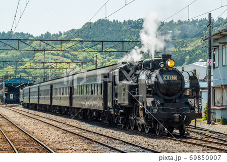 大井川鉄道のSL c11蒸気機関車 69850907
