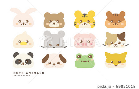 動物のベクターイラストアイコンセット 69851018