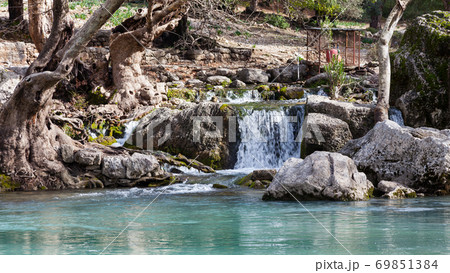 Kocadere Stream.  A view across Kocadere stream in Koprulu Canyon National Park in the province of Antalya, south western Turkey. 69851384