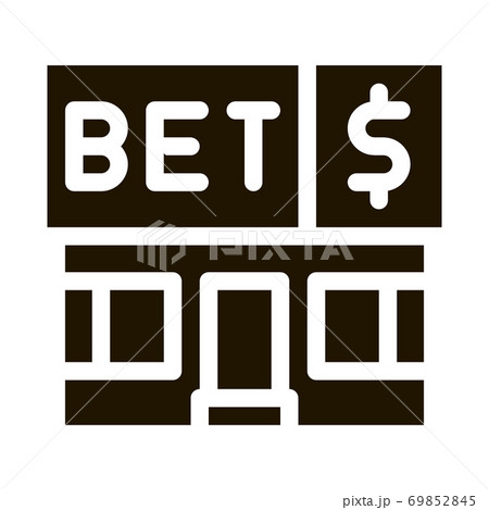 Betting Office Gambling Icon Vector Illustration 69852845