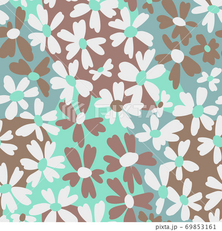 Ditsy daisy seamless pattern 69853161