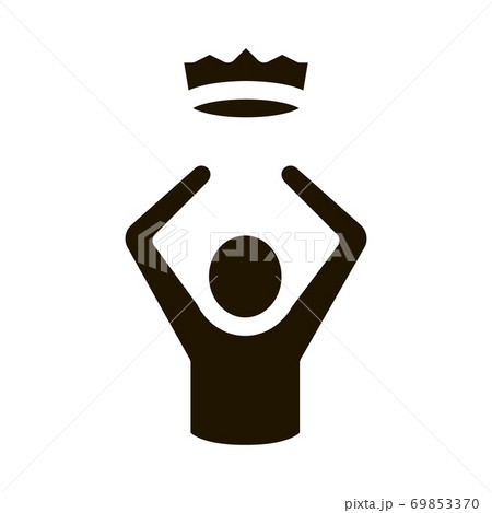 King Crown Human Talent Icon Vector Illustration King Crown Human Talent Icon Vector Illustration 69853370