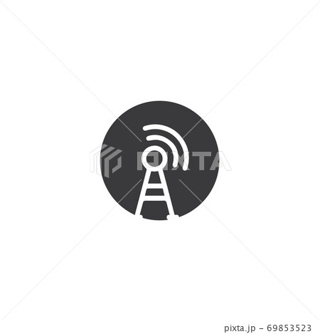 Signal Tower Icon Logo Template 69853523