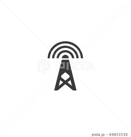 Signal Tower Icon Logo Template 69853530