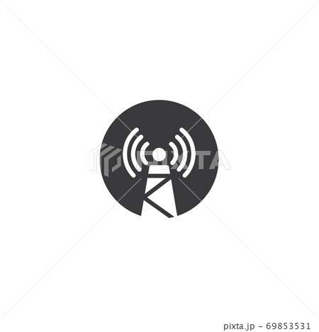 Signal Tower Icon Logo Template 69853531